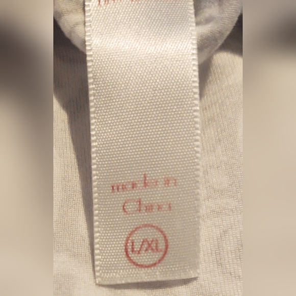 Pajama Drama Wrap Robe Sz L/XL Grey & White - Picture 4 of 9